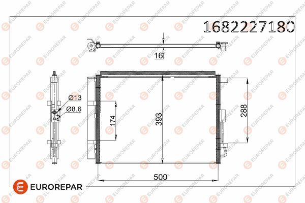 EUROREPAR 1682227180 | Klima Radyatörü