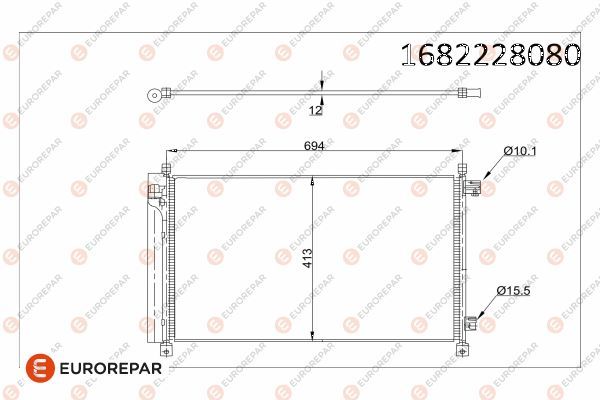 EUROREPAR 1682228080 | Radyatör