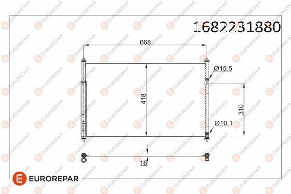 EUROREPAR 1682231880 | Radyatör