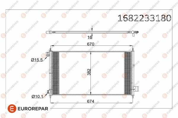 EUROREPAR 1682233180 | Radyatör