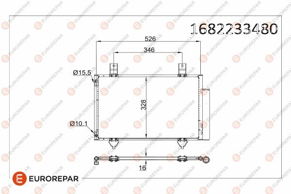 EUROREPAR 1682233480 | Radyatör 97-00
