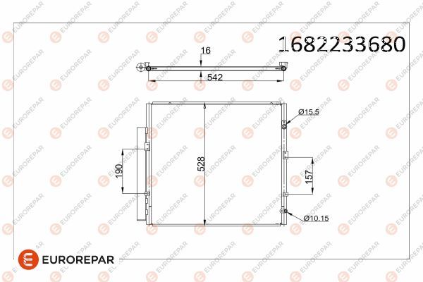 EUROREPAR 1682233680 | Radyatör