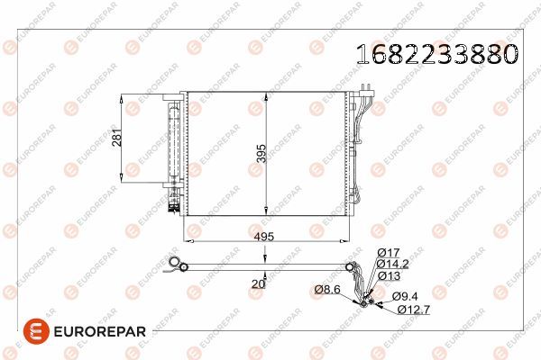 EUROREPAR 1682233880 | Klima Radyatörü
