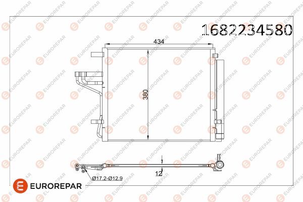 EUROREPAR 1682234580 | Klima Radyatörü