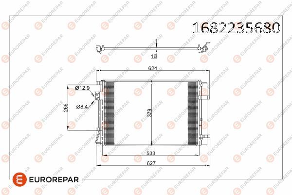 EUROREPAR 1682235680 | Klima Radyatörü