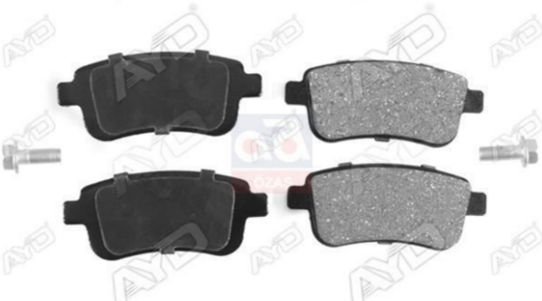 AYD 60148A | Fren Balata Arka 09-Fluence-Megane.3 Otm. El Fren Sıstemlı-Fıs