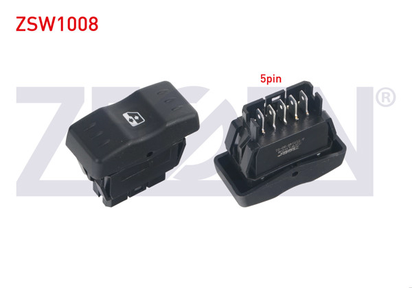 ZEGEN ZSW1008 | Cam Açma Anahtarı Tekli Turuncu Işık 5 Pin Dacia Logan 2004-2012