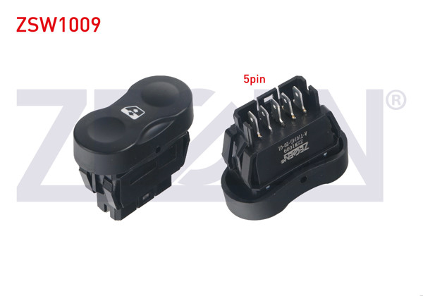 ZEGEN ZSW1009 | Cam Açma Anahtarı Tekli Turuncu Işık 5 Pin Dacia Duster 2010-/ Sandero 2008-2013