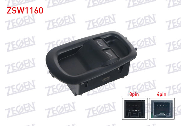ZEGEN ZSW1160 | Cam Açma Anahtarı Çiftli 12 Pin Çerçeveli Ford Transit (V362)-(V363) 2012 -
