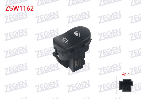 ZEGEN ZSW1162 | Cam Açma Anahtarı Tekli 4 Pin Ford Focus I 1998-2004