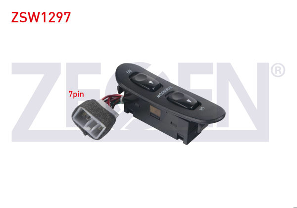ZEGEN ZSW1297 | Cam Açma Anahtarı Çiftli 7 Pin Hyundai H100 1993-2004