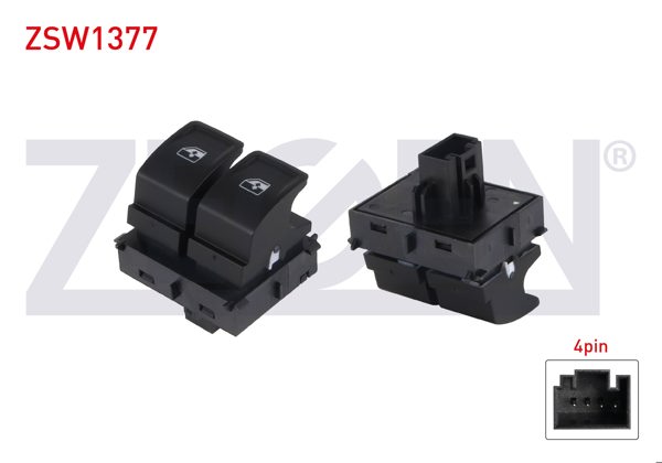 ZEGEN ZSW1377 | Cam Açma Anahtarı Çiftli 4 Pin Volkswagen Golf VII 2012 -
