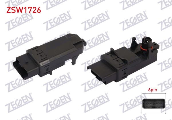 ZEGEN ZSW1726 | Cam Krıko Modülü 6 Pin Renault Megane II 2002-2009