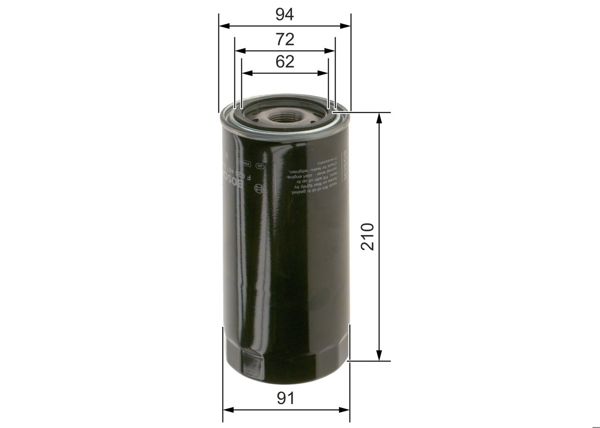 BOSCH F026407234 | Yağ Filtresi