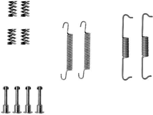 HELLA PAGID 8DZ 355 201-871 | Balata Yay Takımı Arka Sağ / Sol W164 / W142