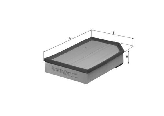MAHLE LX868 | Hava Filtresi Volvo Xc90 D3 D5 07-14 2.5T 02-14 T6 02-06 Xc70 02 -