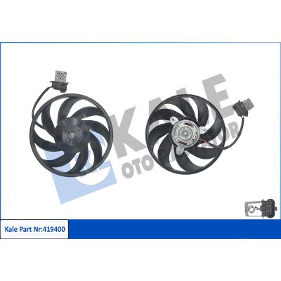 KALE 419400 | Opel Corsa C 1.3 Dizel (Y13DT-Z13DT) Klima Fan Motoru Davlumbazlı Ürün 2004-2006