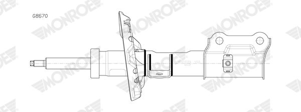 MONROE G8670 | Kia Ceed 16-Hyundai i30 16-Sağ Ön Amortisör 54661-G4ab0