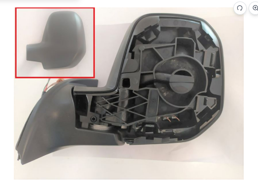 ART M012.2243 | Dış Ayna Sol Peugeot Partner Tepee/Berlingo 08- Çift Kapak Elektrikli Isıtmalı Isı Sensörlü