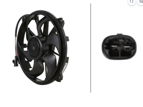 HELLA 8EW366421-391 | Fan Motoru Sol C5 Em C8 807 Expert III Jumpy III 1.6 HDI 2.0 HDI 460 Watts