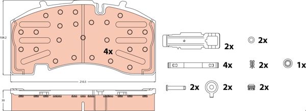 TRW GDB5093 | Fren Balata Seti, Dısklı Fren