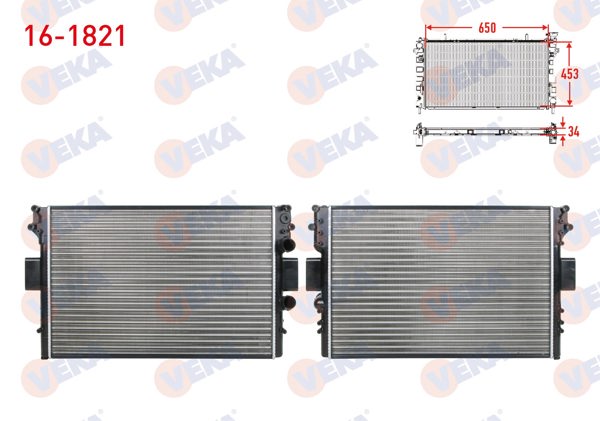 VEKA 16-1821 | Su Radyatörü Mekanik Iveco Daily III (35C) 2.8 D M-T Ac + /-1999-2006