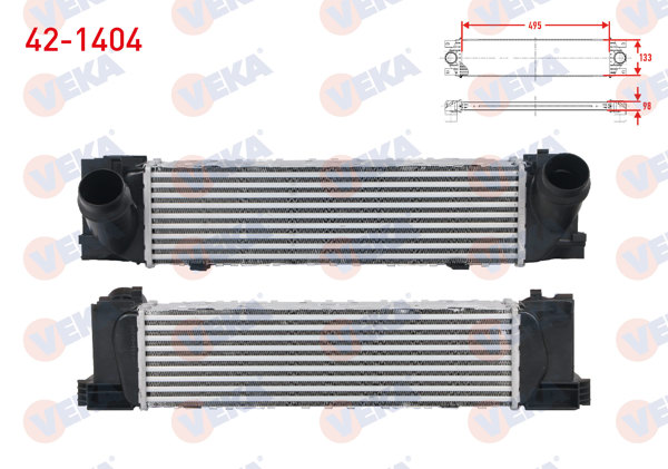 VEKA 42-1404 | Turbo Radyatörü (Intercooler) BMW 1 Serisi 116 İ-118 İ 2010-/ 2 Serisi 218 İ-220 D 2014-/ 3 Serisi 318 İ-320 D-320 D Xdrive 2011-/ 4 Serisi 420 D-428 İ 2013 -