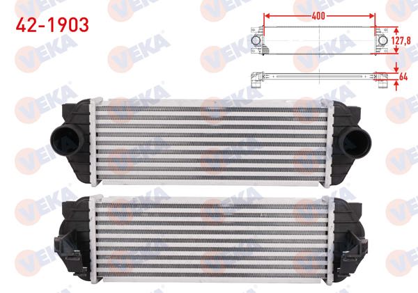 VEKA 42-1903 | Turbo Radyatörü (Intercooler) Ford Transit Connect 1.8 TDCI 2006-2013