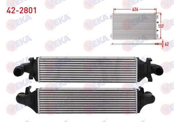 VEKA 42-2801 | Turbo Radyatörü (Intercooler) Mercedes CLA Coupe (C117) 180 CDI-200 CDI Euro 6 2013-/ A Serisi (W176) 180 CDI Euro 6 2012-/ B Serisi (W246) 180 CDI Euro 6 2011 -