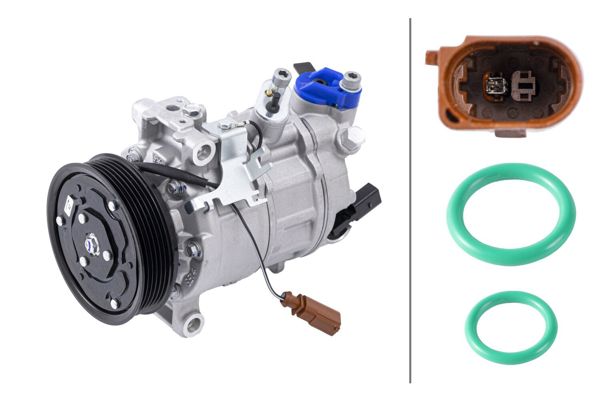 HELLA 8FK366200-481 | Klima Kompresörü A1 A3 Q2 Q3 Formentor Ateca Arona Ibiza Tarraco Fabia Karoq Octavia Scala Crafter