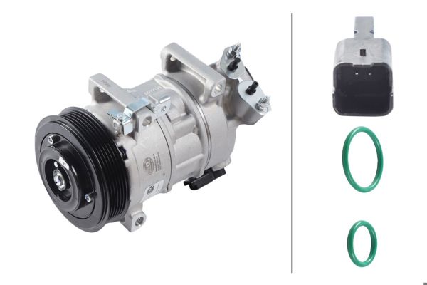 HELLA 8FK366201-131 | Klima Kompresörü P308 1.4 16V / 1.6 16V / 1.6 HDI 07 > P3008 1,6Vtı / 2.0 HDI P5008 1.6 16V 09 > C4
