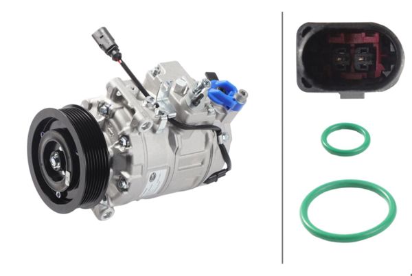 HELLA 8FK366203-221 | Klima Kompresörü Q7 06 > 15 Touareg 03 > 10