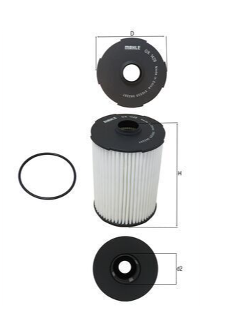 MAHLE OX1429D | Yağ Filtresi Fiat Ducato 21 > 2.2D 2.3D