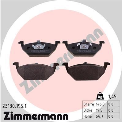 ZIMMERMANN 23130.195.1 | Fren Balatası