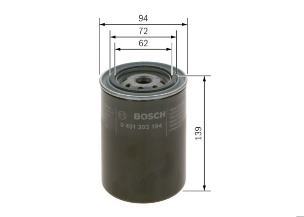 BOSCH 0451203194 | Yağ Filtresi Gazelle 00 >