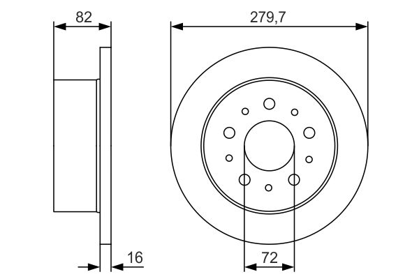 BOSCH 0986479S73 | Fren Diski Arka (Peugeot Boxer 1400 Kg 2.0 2.2 HDI 04 / 02- | 2 Adet