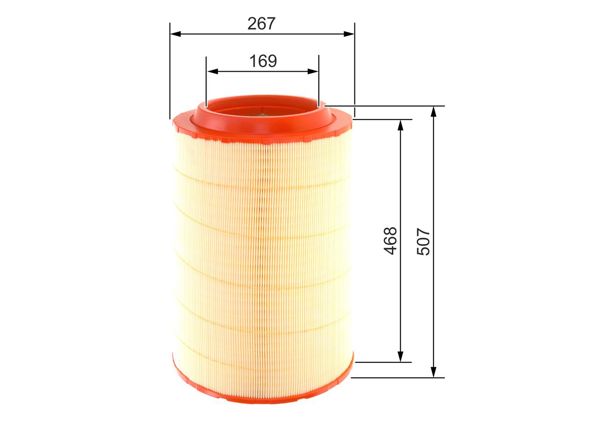 BOSCH 09864B0006 | Hava Filtresi Filtre Elemanı