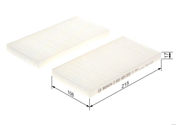 BOSCH 09864B5009 | Polen Filtresi 04-Tucson 2.0Crdi-2.7Crdi