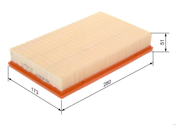 BOSCH 1457433096 | Hava Fıltresıfocus II Cb4 04-11 C-Max 06-11 05-07 / S40 V50 04-1.8 2.0 TDCI