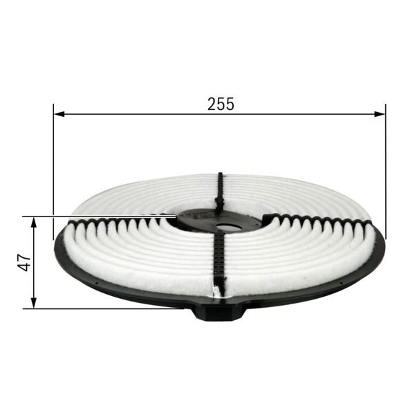 BOSCH 1987429122 | Filtre Hava-(Toyota Corolla 88 / 98 1.3 2E)