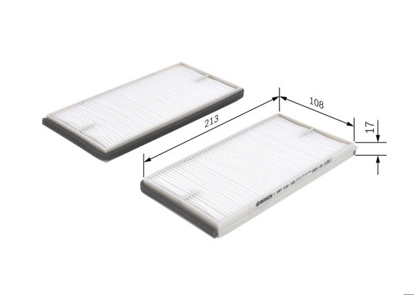 BOSCH 1987432156 | Polen Filtresi (Suzuki Grand Vitara 00 / 05)