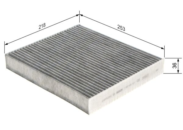 BOSCH 1987435511 | Porsche Panamera Klima Filtresi Karbonlu 97057362300