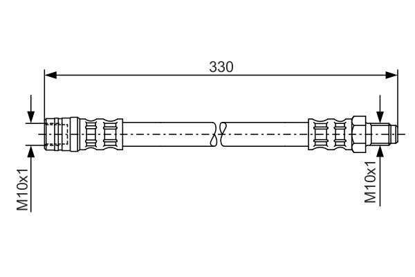 BOSCH 1987476081 | Fren Hortumu Mercedes W163 Arka