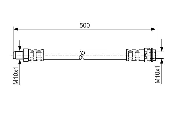 BOSCH 1987476453 | Fren Hortumu On 05-A-Seri (W169) B-Seri (W245)