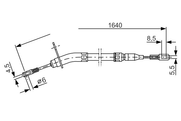 BOSCH 1987477011 | El Fren Teli Mercedes W123 Arka Sol