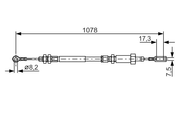 BOSCH 1987482002 | El Fren Teli On 02-Bxr-Dct-Jmp *O.Sıp*
