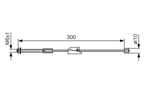 BOSCH 1987482132 | Fren Teli, 1592 / 1592 mm (Ford