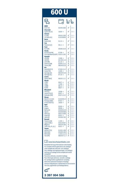 BOSCH 3397004586 | Silecek 60 Cm Spr / Lt 35 Sol