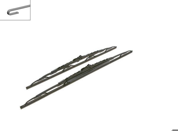 BOSCH 3397118308 | Silgi Süpürgesi Tk 60 + 55Cm 96-Pt.406 01-Bw.X5 (E53) Twın | 1 Adet