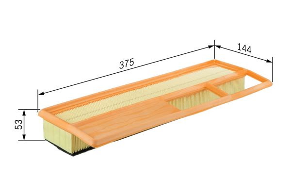 BOSCH F026400002 | Hava Filtresi Plo-Alb-Dbl-Lna-G.Punto-Evo-500-Fıo 1.3Mjt